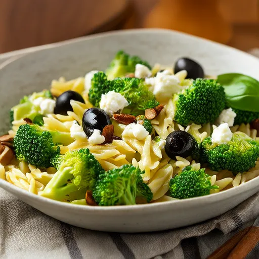 Salad Orzo dan Brokoli (Tanpa Mayones)