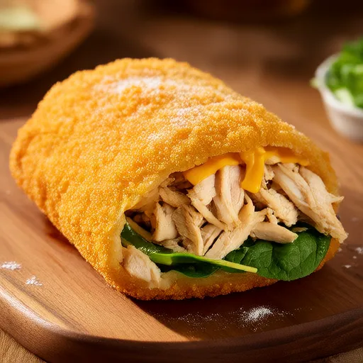 Air-Fried Chicken Calzone