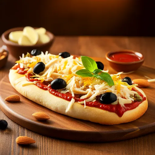 Flatbreads with Roasted Red Pepper Sauce