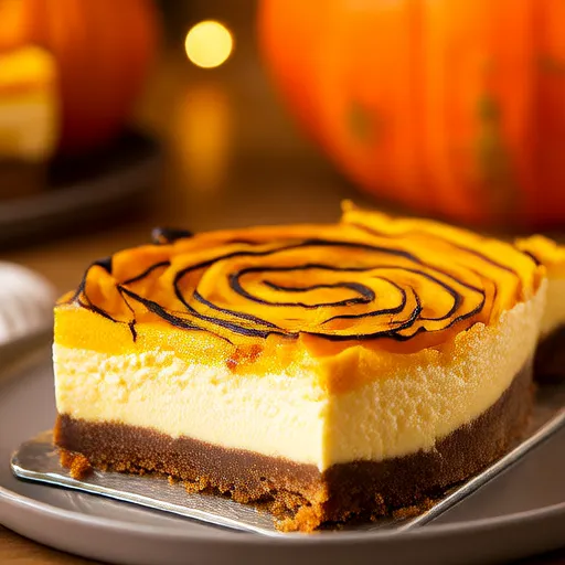 パンプキンスワールチーズケーキ
