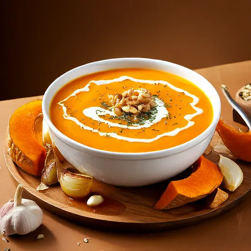 Roasted and Curried Butternut Squash Soup
