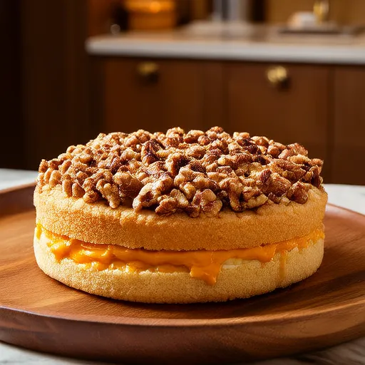 Bolo de Café com Recheio de Cream Cheese Polonês