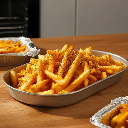 Super einfache Ofen gebackene Knoblauch-Parmesan Pommes