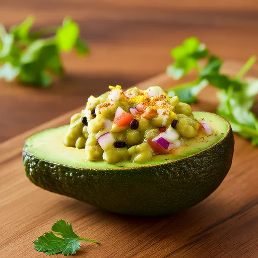 Aguacate relleno de fiesta