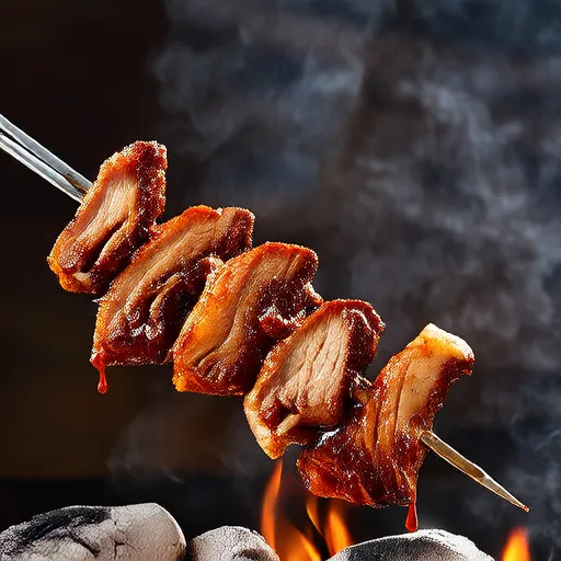 Espetos de Porco Grelhado