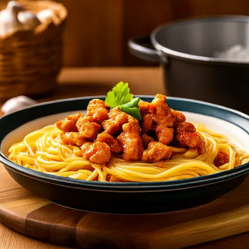 鸡肉香蒜意面