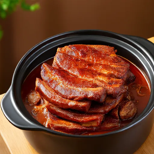 Côtes de porc BBQ en cocotte