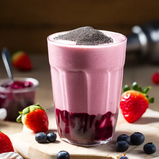 Erdnussbutter & Johannisbeersmoothie