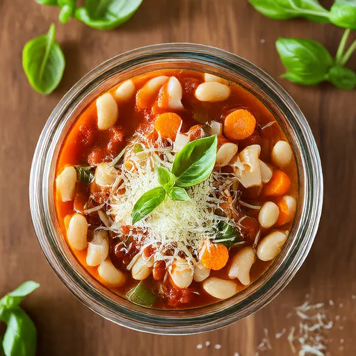 Kavanozdaki Minestrone Çorbası