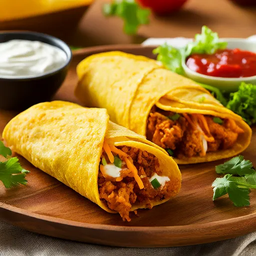Crispy Turkey Flautas