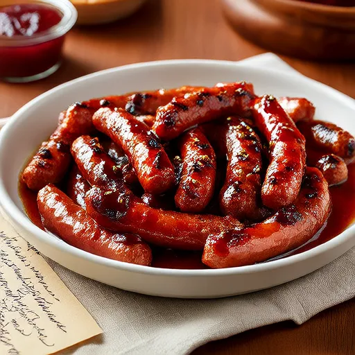 Xúc xích cocktail sốt nam việt quất-barbecue