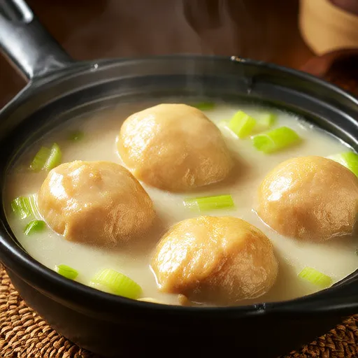 简易鸡肉面团汤