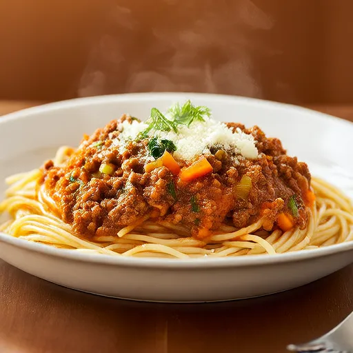 Spaghetti dengan Saus Daging Cepat