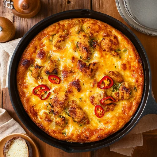 Schnelles und einfaches gebackenes Buffalohuhn-Dip