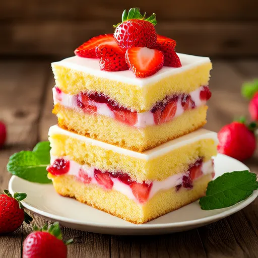 Phantastischer Erdbeerkuchen