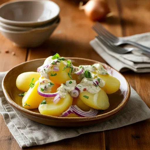 Salada Morna de Batata com Mostarda