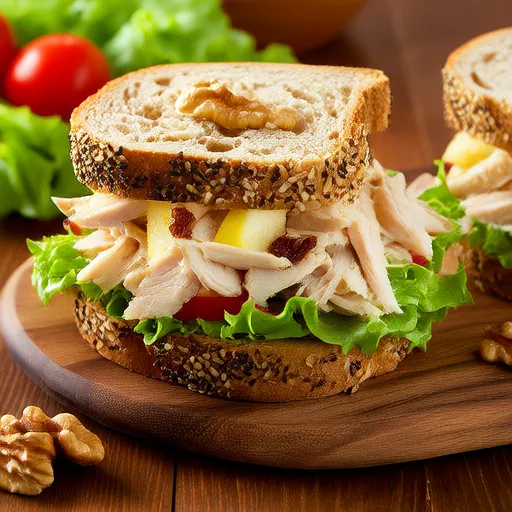 Sandwich Salad Ayam Apel
