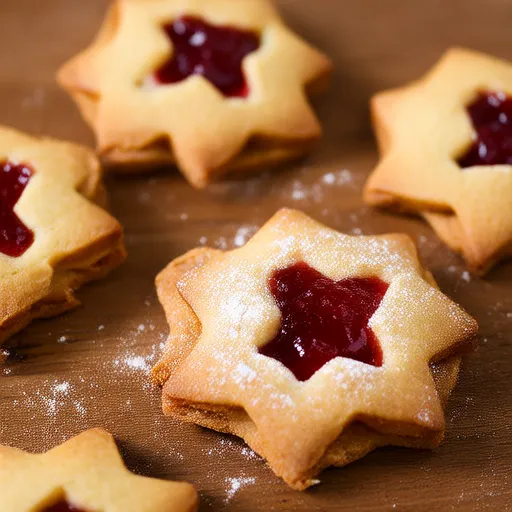 Galletas Estrella de Frambuesa