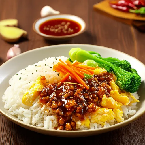 Gebratener Reis mit Ingwer, Hoisin und Sesam
