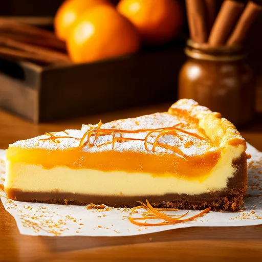 Orange-Gingerbread Cheesecake Bars