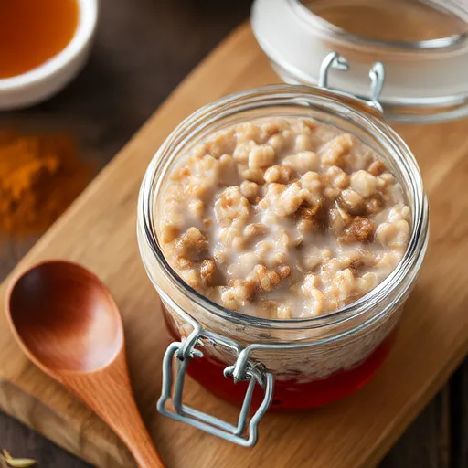 Yến mạch qua đêm hương vị Chai