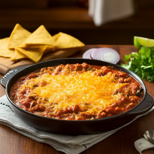 Enchilada Ayam Cabai Hijau di Atas Kompor