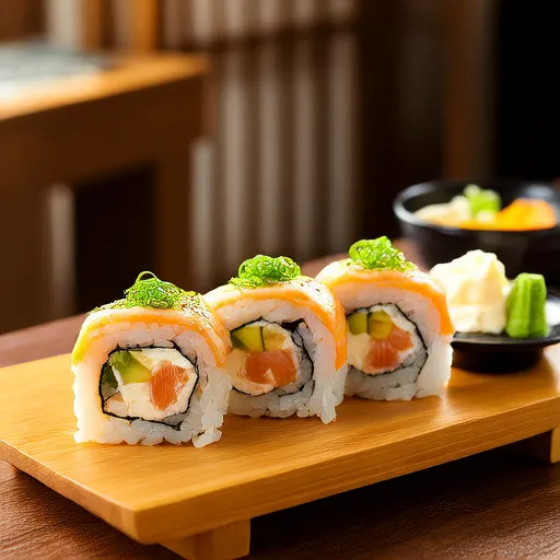 Roliços de Sushi de Arroz de Couve-Flor Baixo em Carboidratos