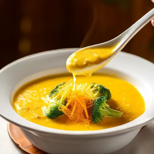 High Protein Broccoli Cheddar Soup