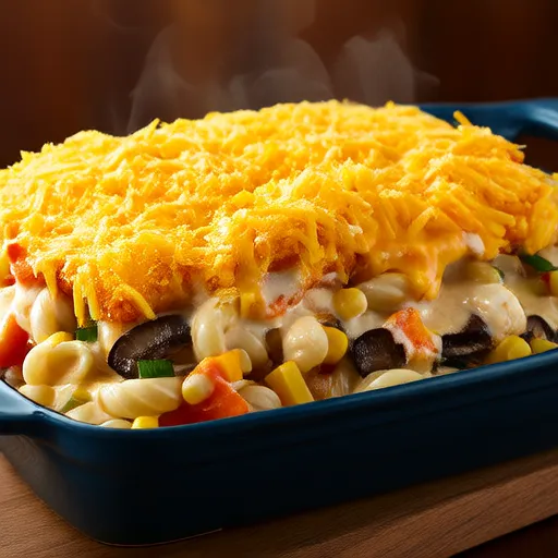 Chicken and Pasta Casserole with Mixed Vegetables