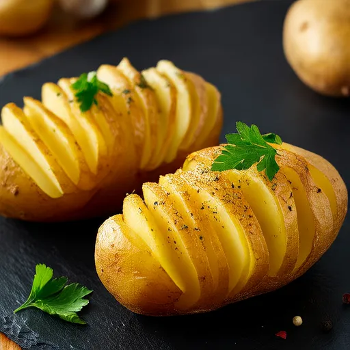 Air Fryer Hasselback Potatoes