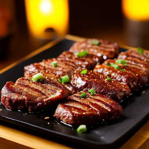 Falda de res Teriyaki