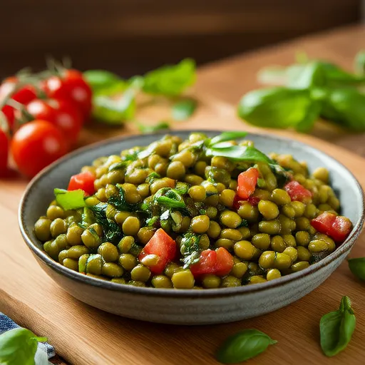 Vagens Verdes com Tomates e Manjericão