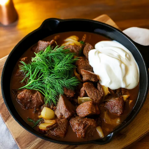 Corned Beef Stroganoff
