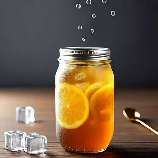 玻璃罐柠檬水
