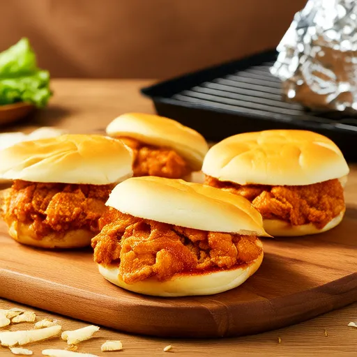 プルドBBQチキンスライダー