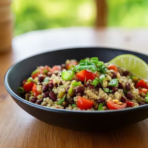 Salad Quinoa dan Kacang Hitam