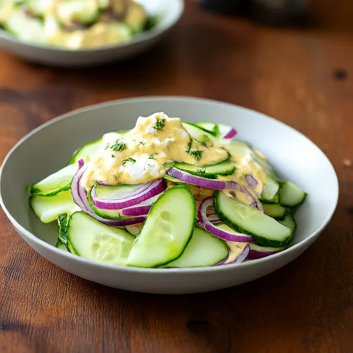 Insalata di cetrioli cremosa di papà