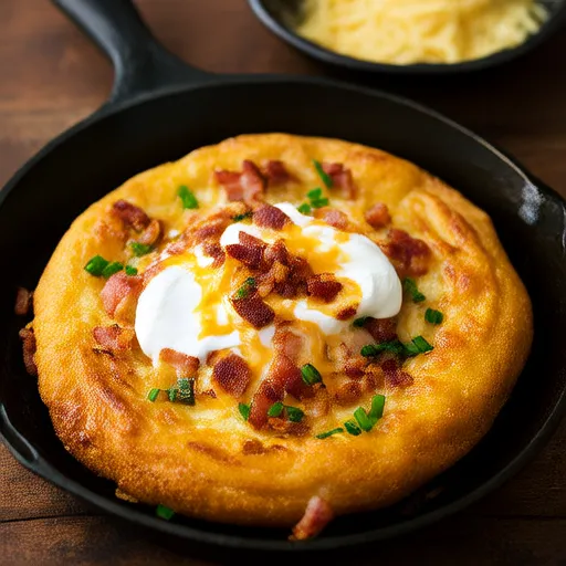 Galettes de purée de pommes de terre garnies