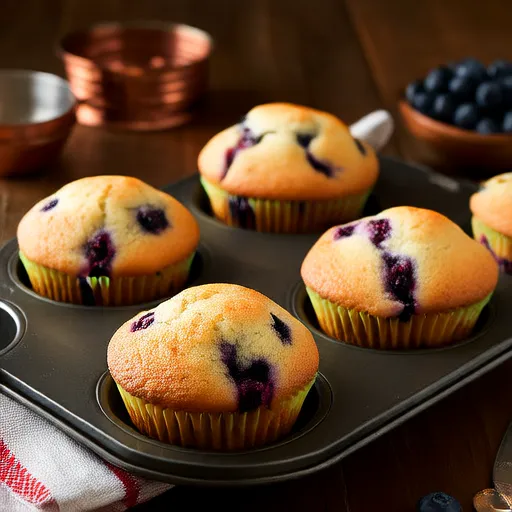 Muffins de Banana e Frutas Vermelhas