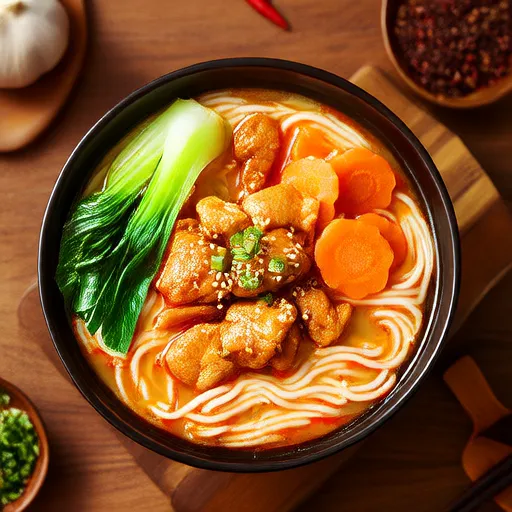 安吉拉的亚洲风味鸡肉面汤
