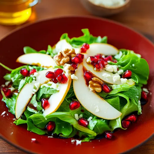 Kırmızı Armut, Nar ve Gorgonzola Salatası