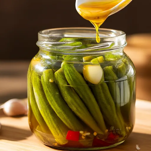 Okra Mariné Épicé