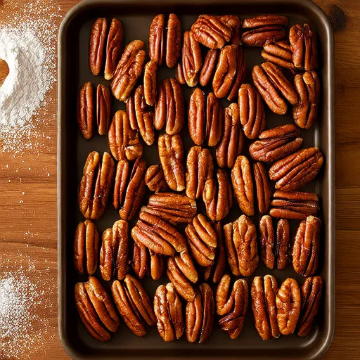 Noci pecan ricoperte di zucchero