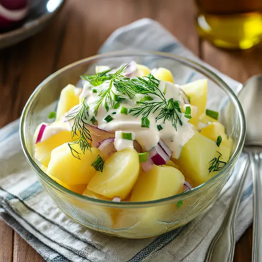 Món Salad Khoai Tây Nấu Bằng Nồi Áp Suất