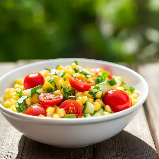 Einfacher Kirschtomaten-Mais-Salat
