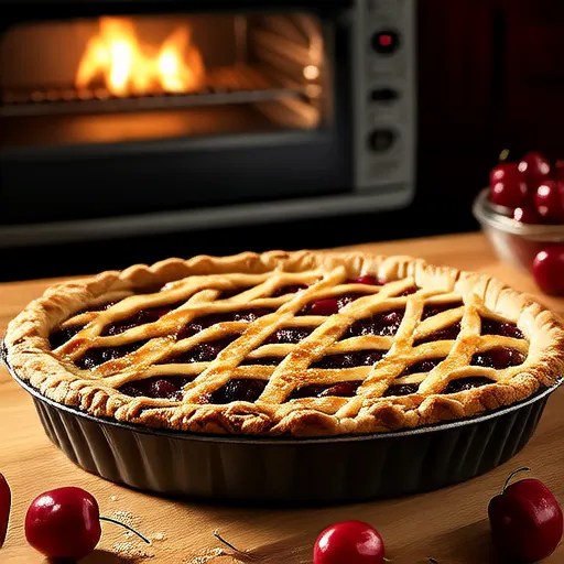 Cherry Crumble Pie with Frozen Cherries