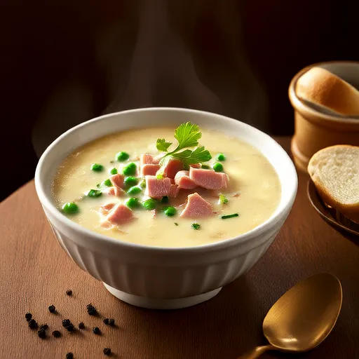 Zuppa di Prosciutto e Piselli Divisi