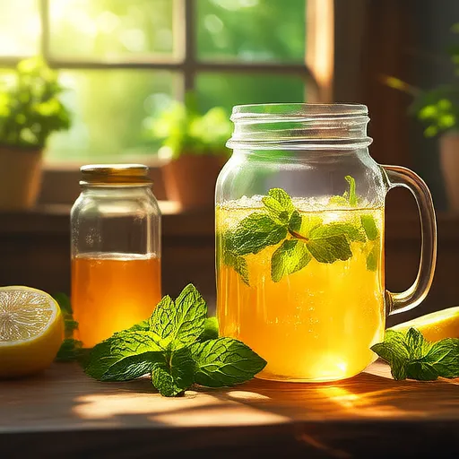 Sun-Brewed Mint Tea