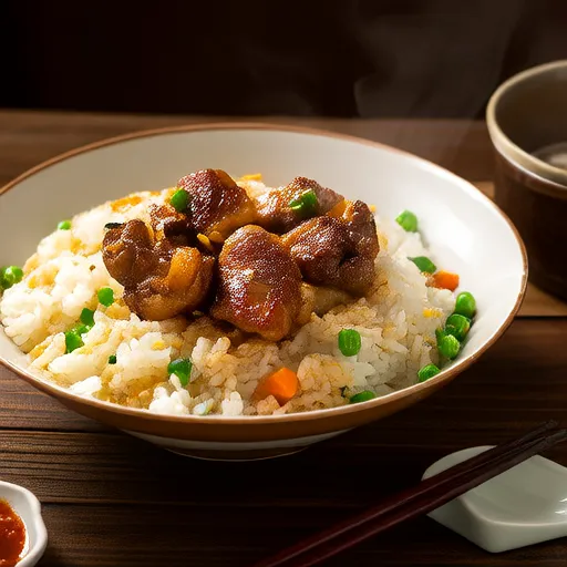 Cơm chiên với giăm bông