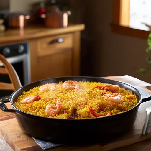 Camarão Fajita com Arroz Gratinado